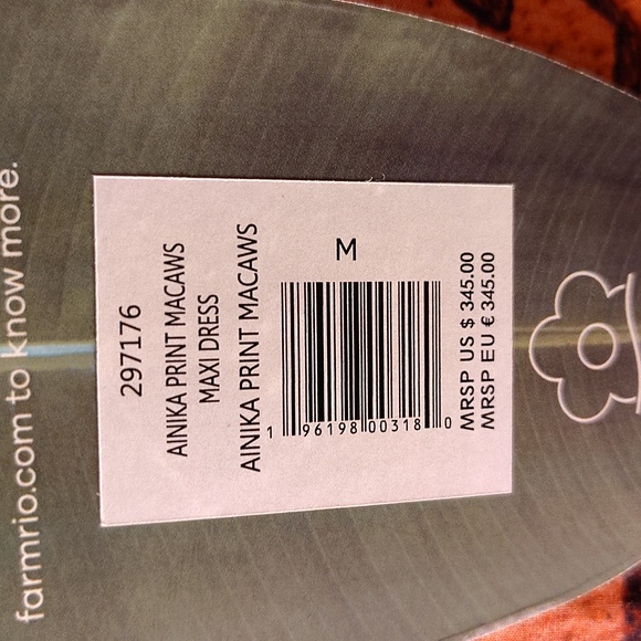 NWT FARM Rio dress, M. - Picture 7 of 8